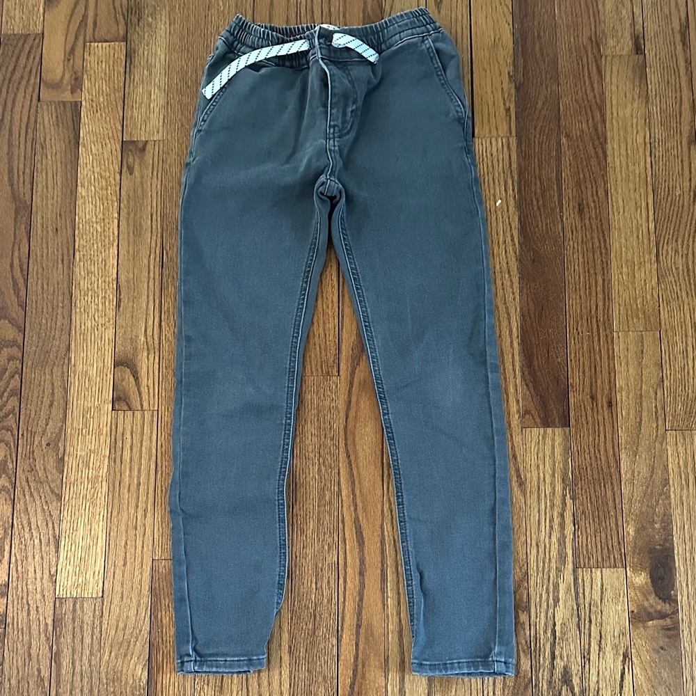 Boden Kids Gray Jeans with Striped Detail